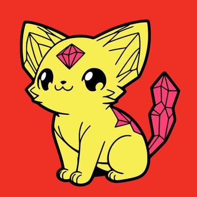 crystal kitten