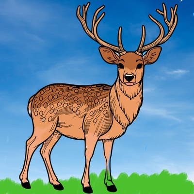 realistic deer