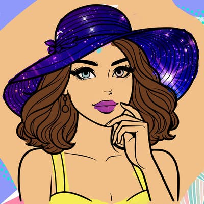 beautiful woman in hat