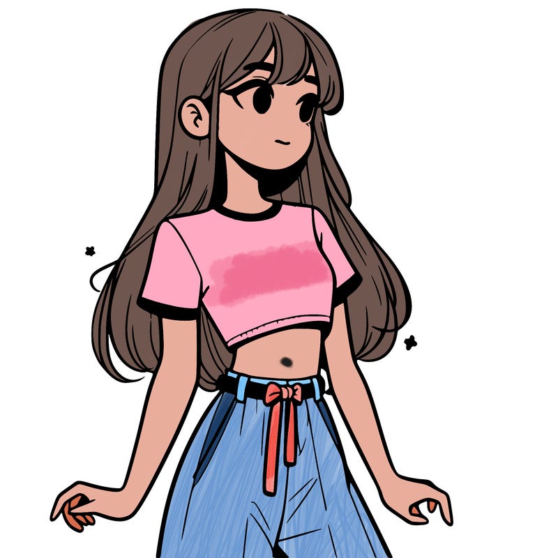girl in a cute crop top