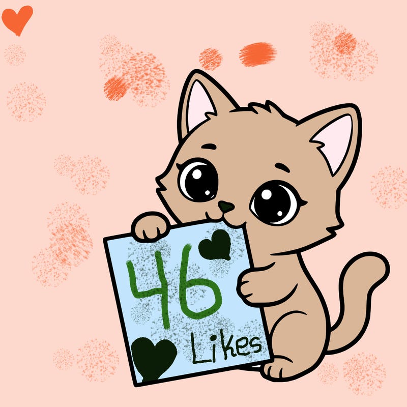 a small cat with a blank sheet of paper in its hand. the cat is sooooooo cute!