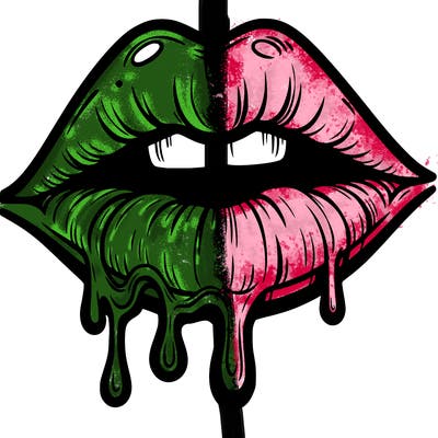 lips that look realistic and drip