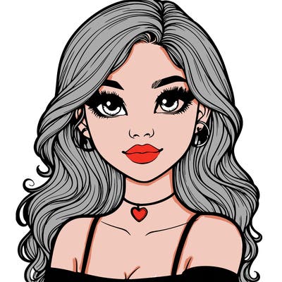 realistic pretty girl