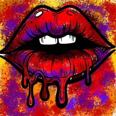 lips that look realistic and drip