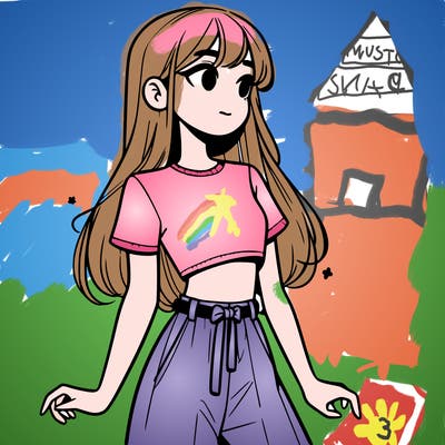 girl in a cute crop top