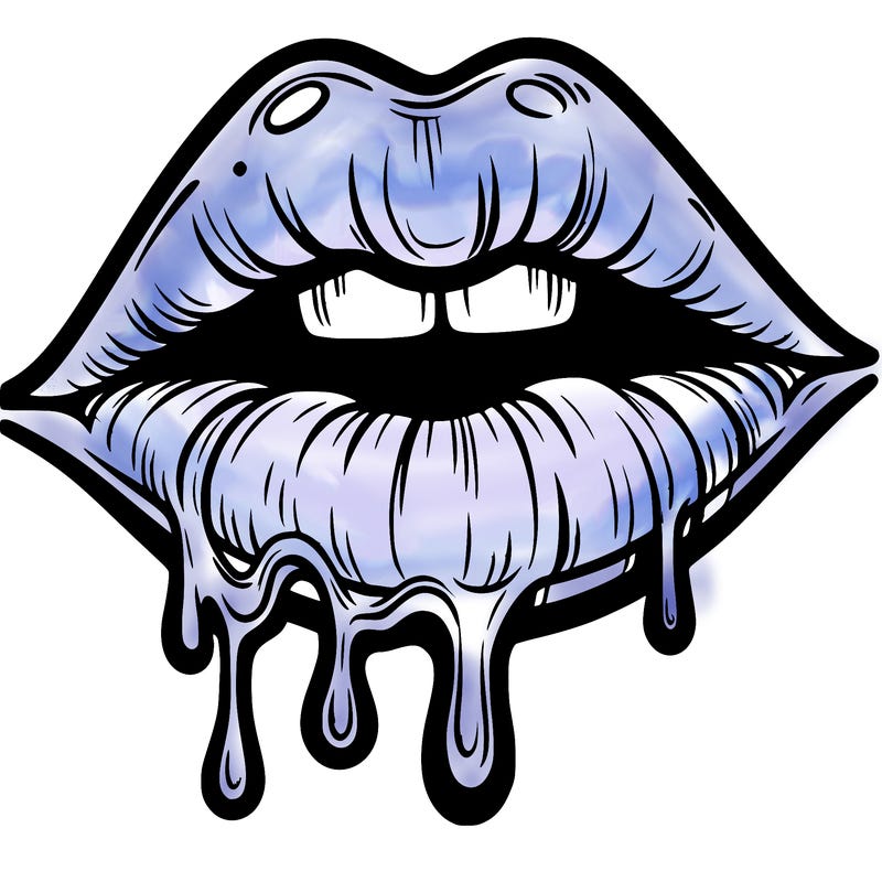 lips that look realistic and drip