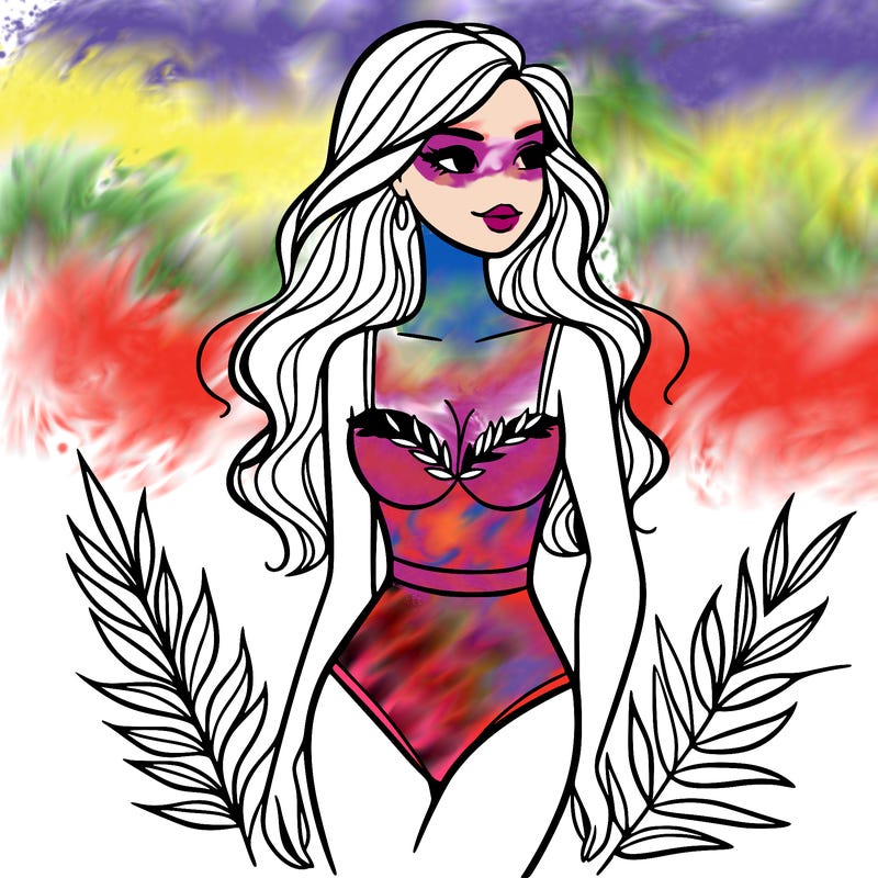 beautiful woman bathing suit