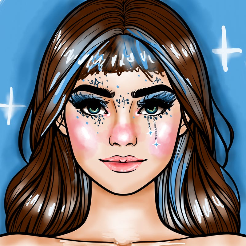 realistic woman front facing