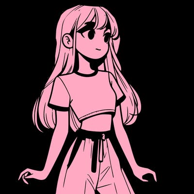 girl in a cute crop top