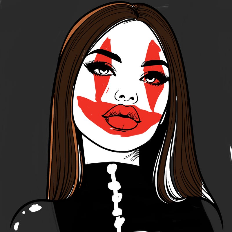 realistic woman with full lips