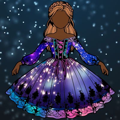 realistic girl with detailed dress