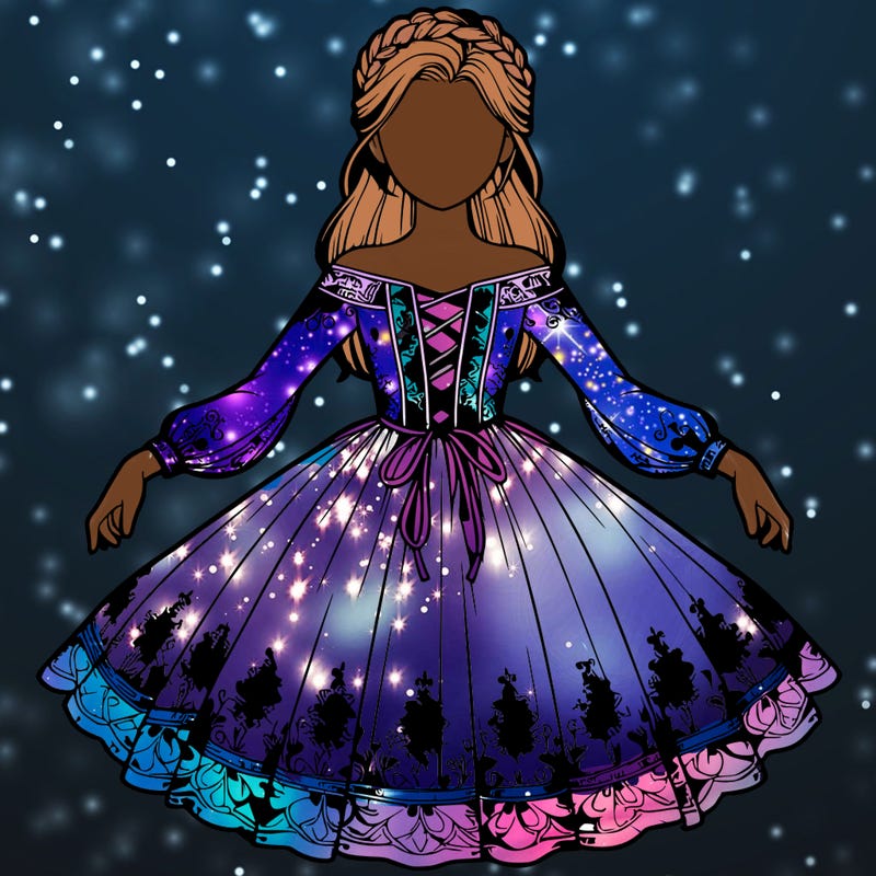 realistic girl with detailed dress