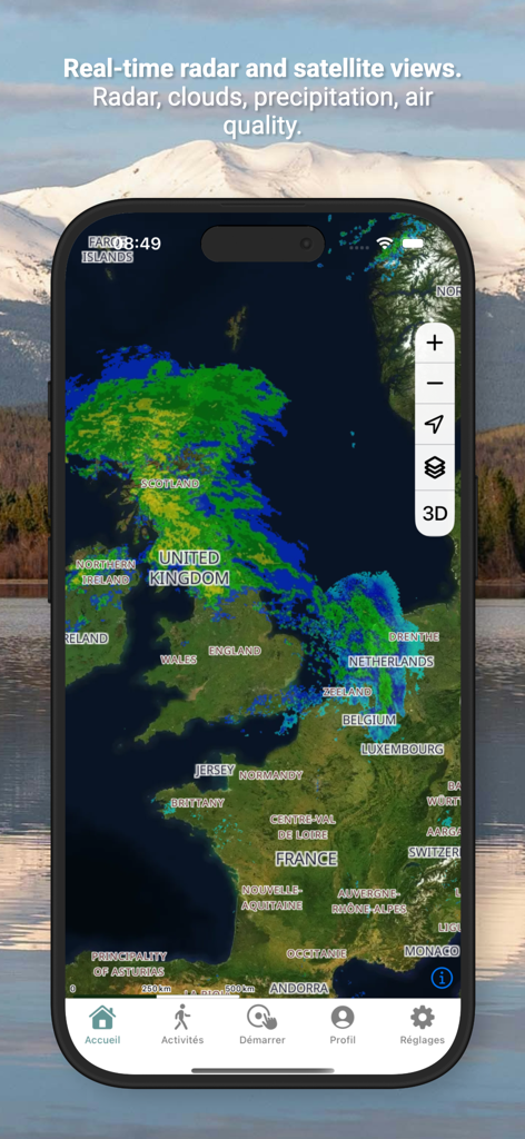 isomaps - Real time weather radar and satellite map in the isomaps app