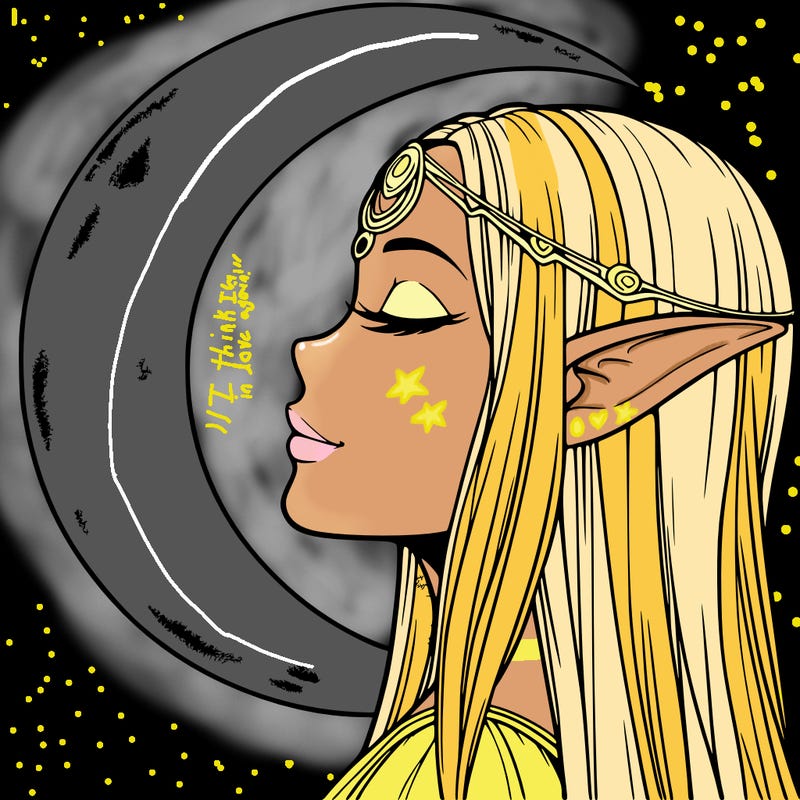 a realistic moon elf
