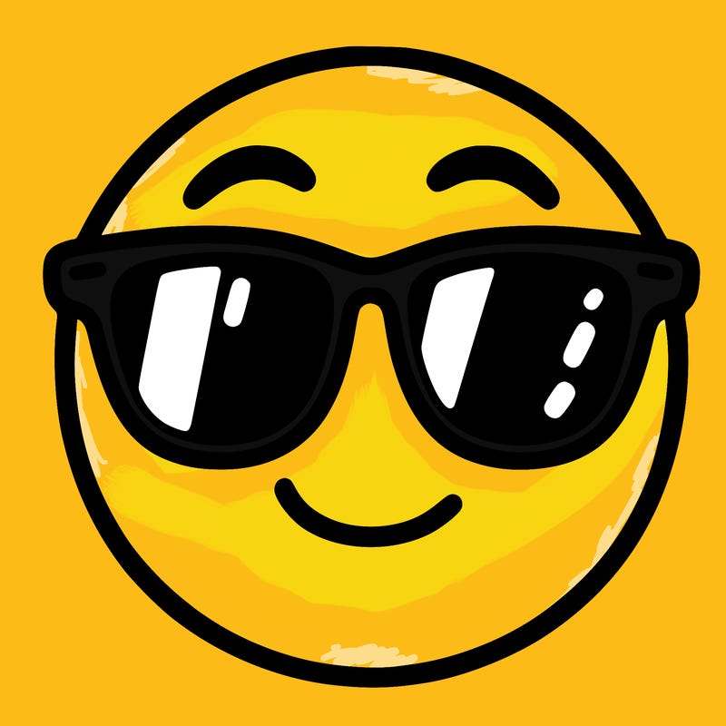 emoji with sunglasses