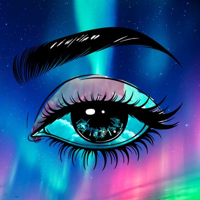 eye closed realistic