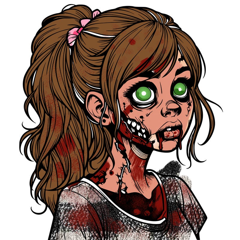 realistic zombie girl