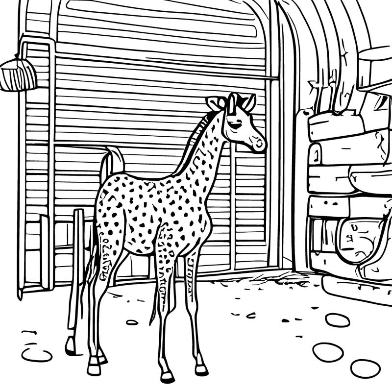 giraffe on unicycle