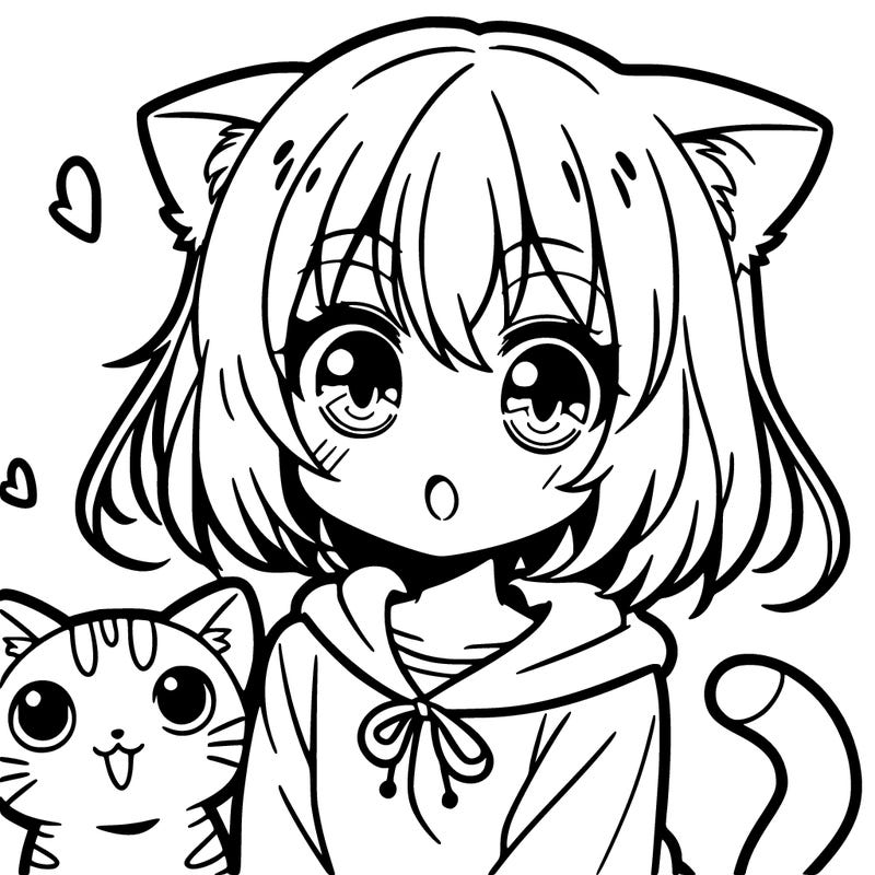 cat anime girl