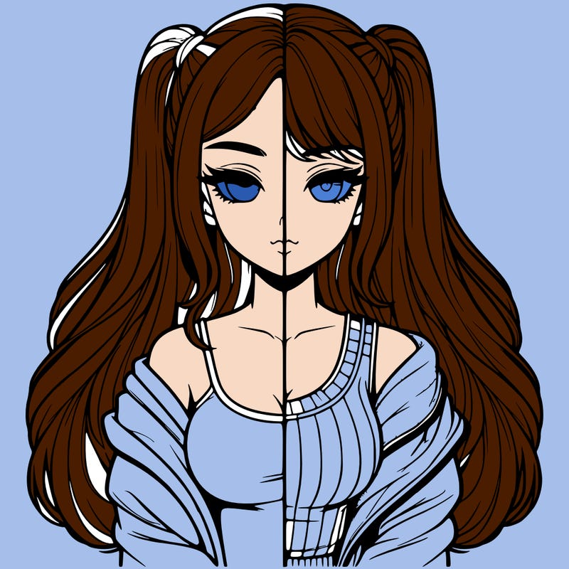 realistic girl split