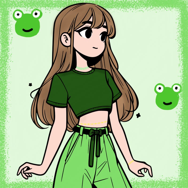 girl in a cute crop top