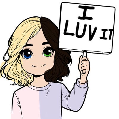 realistic girl holding up a sign