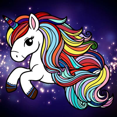 easy unicorn drawing