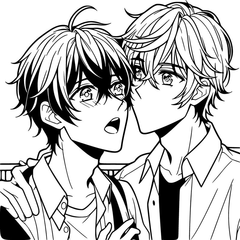 anime boys being gay