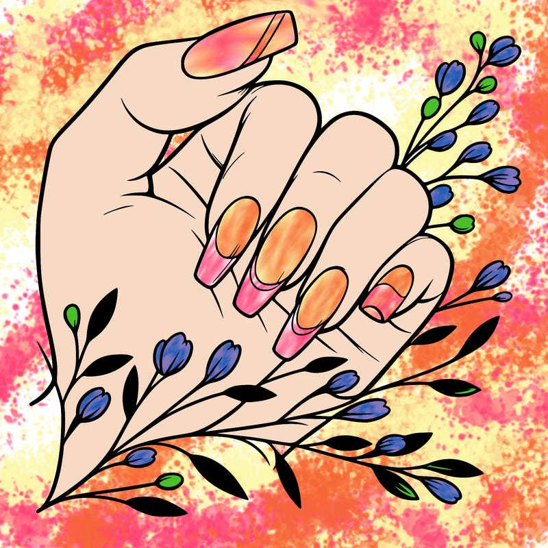 nails with french tip