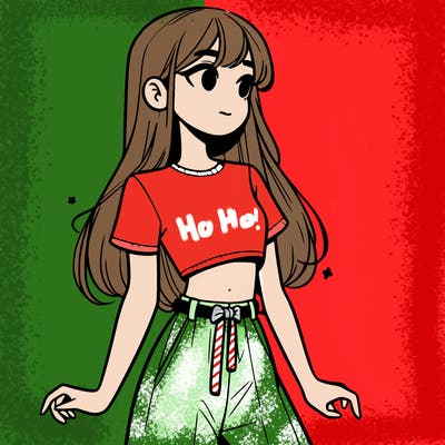 girl in a cute crop top