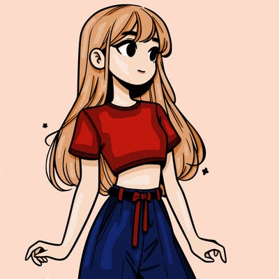 girl in a cute crop top