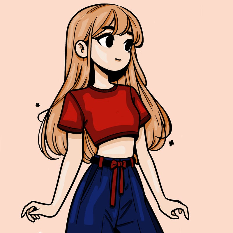 girl in a cute crop top