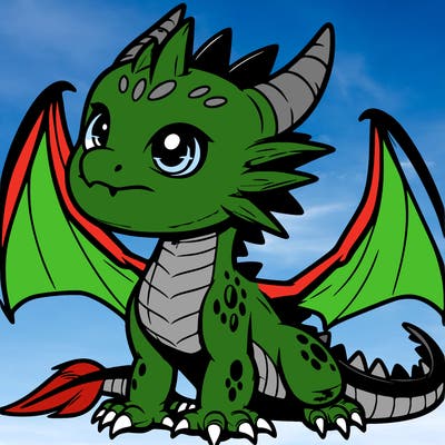 fierce baby night dragon