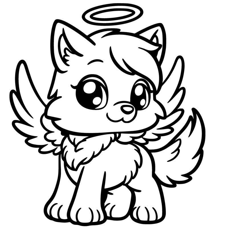 angel pup wolf