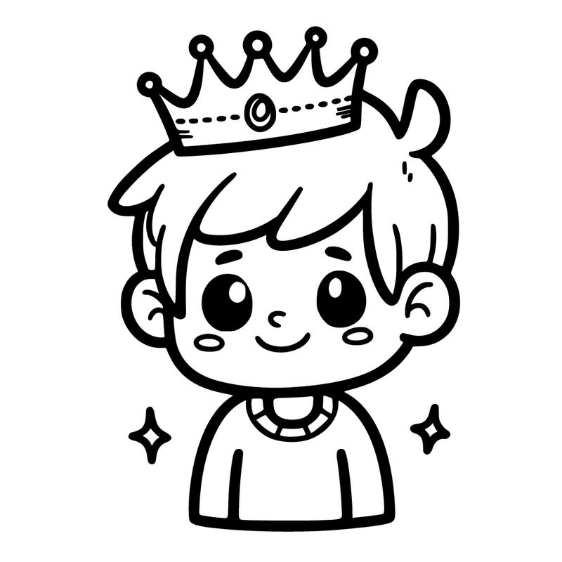 boy white crown