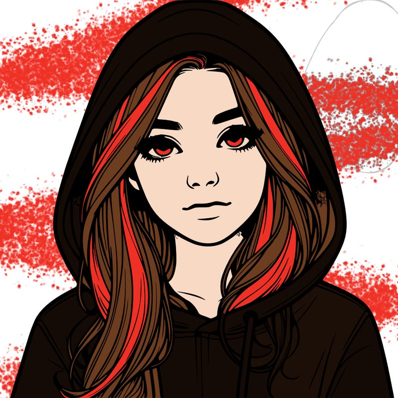 realistic girl with a hoodie