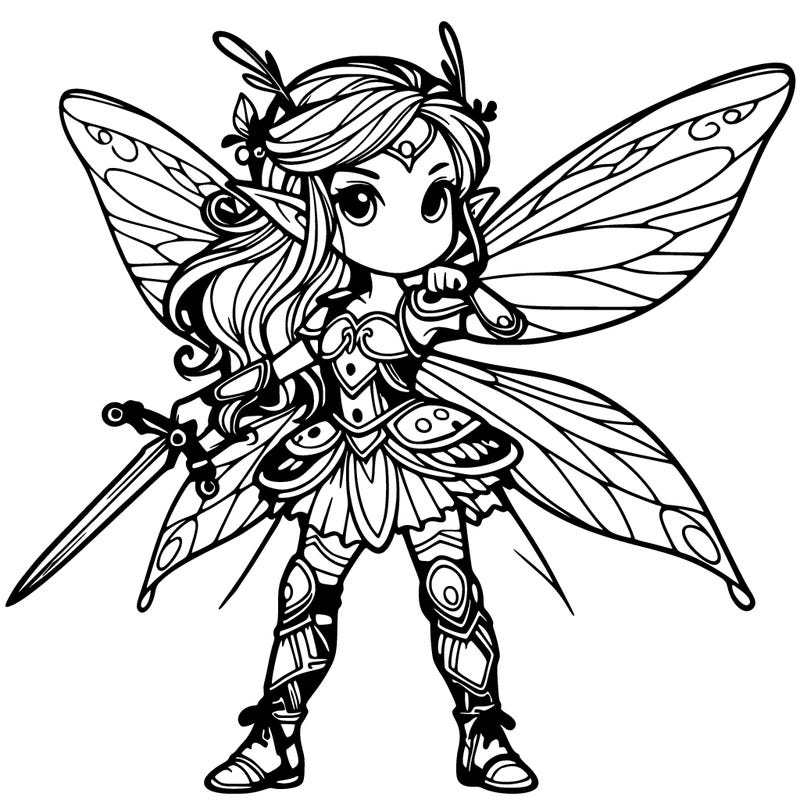 fantasy fairy warrior