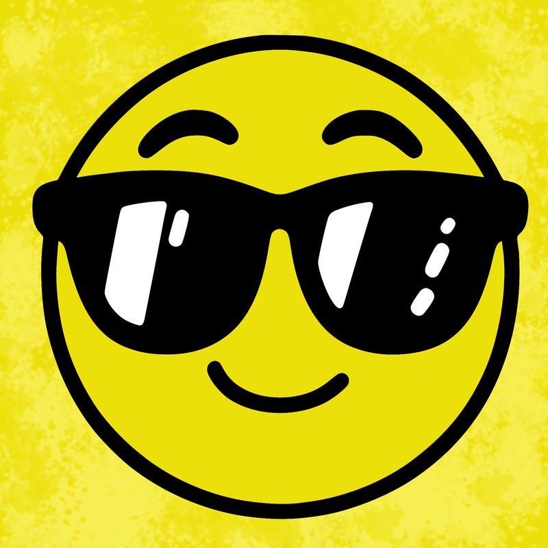 emoji with sunglasses