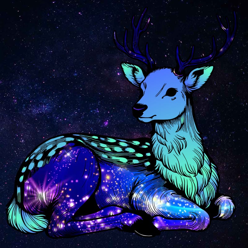 realistic deer with antlers