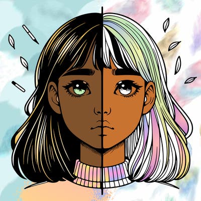 realistic girl split