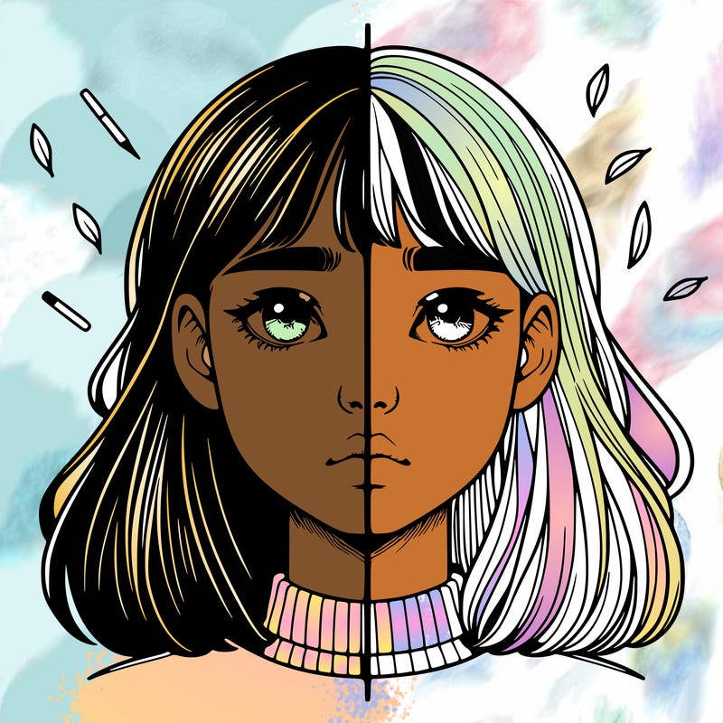 realistic girl split