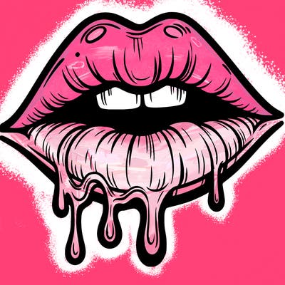 lips that look realistic and drip