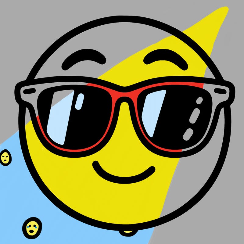 emoji with sunglasses
