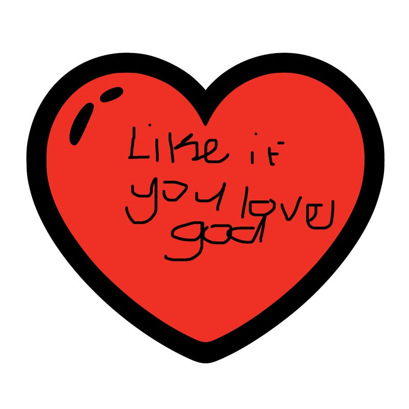 a blank heart