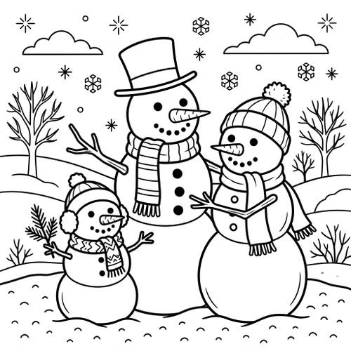 Snowman Families