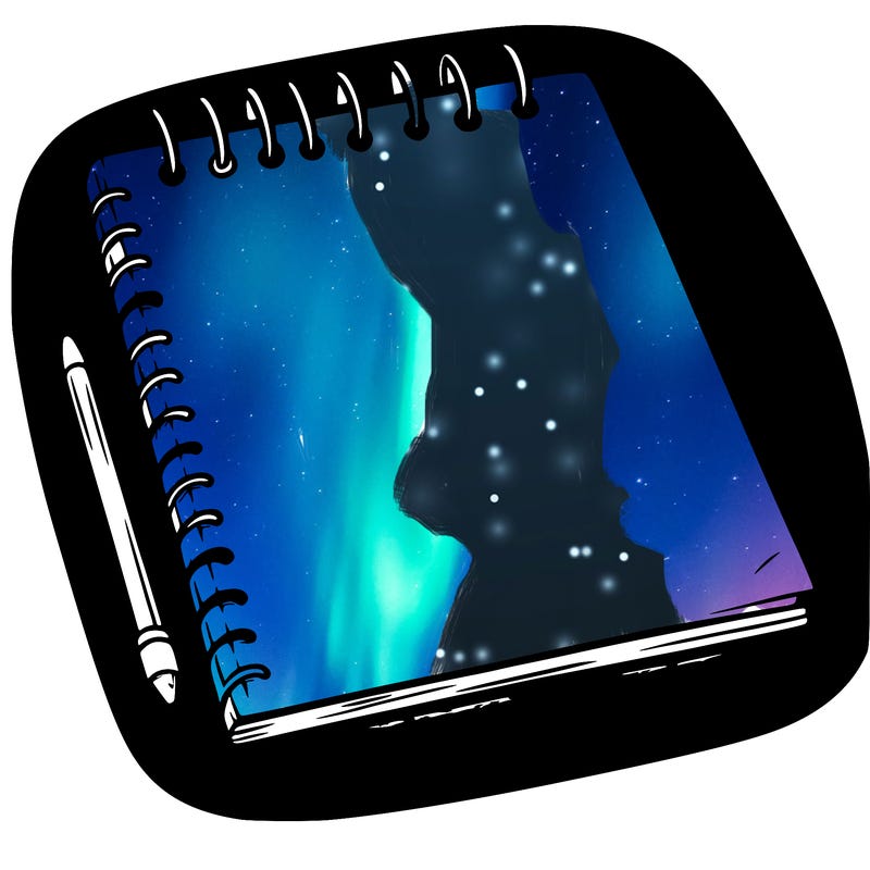 a blank sketch pad