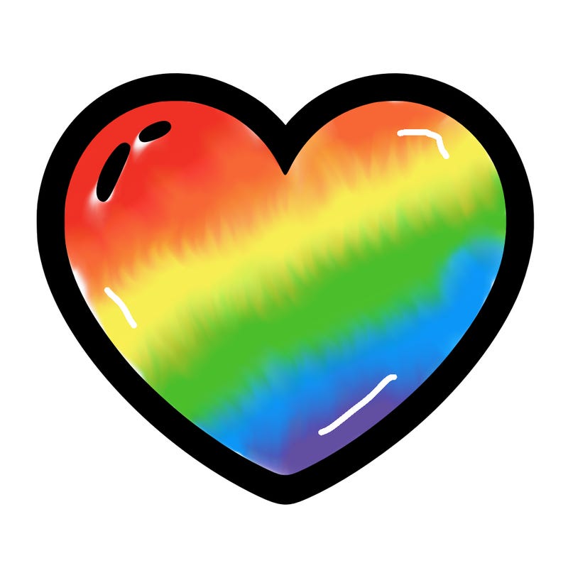 a blank heart