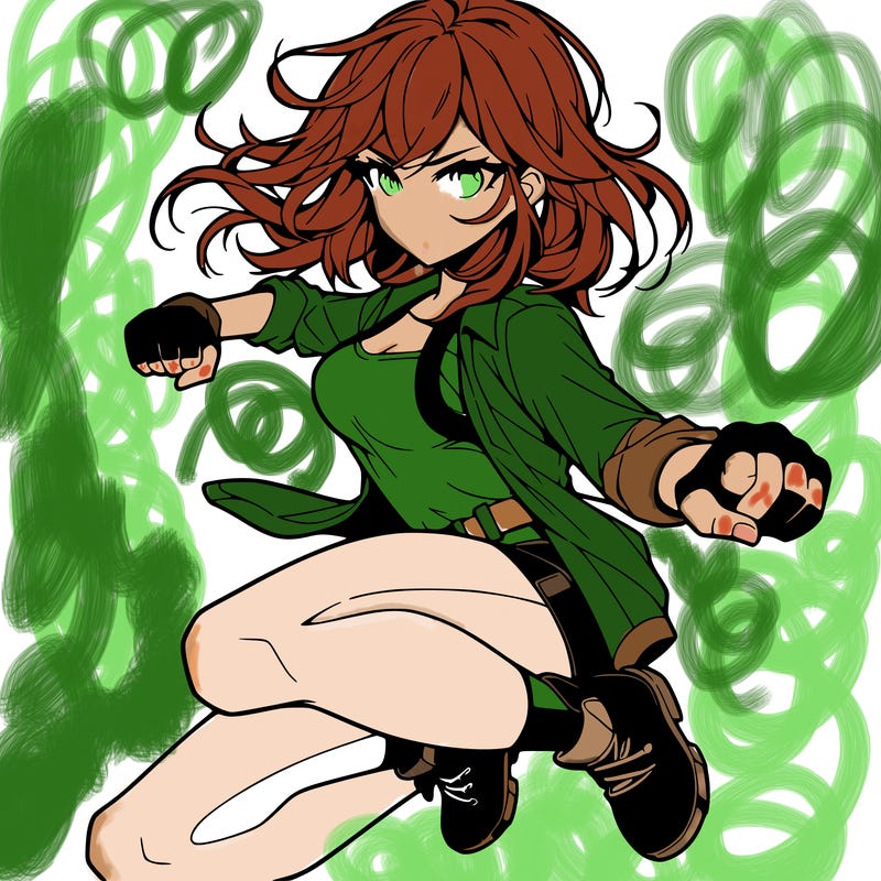 manga character female action