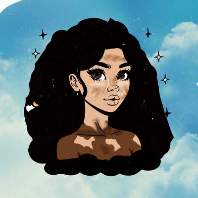 realistic girl with snakes as hair