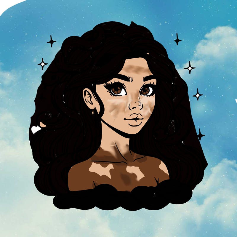 realistic girl with snakes as hair